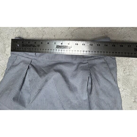 Anthropologie Edme & Esyllte Women's Size 8 Blue Striped Career Pencil Skirt - Picture 5 of 9